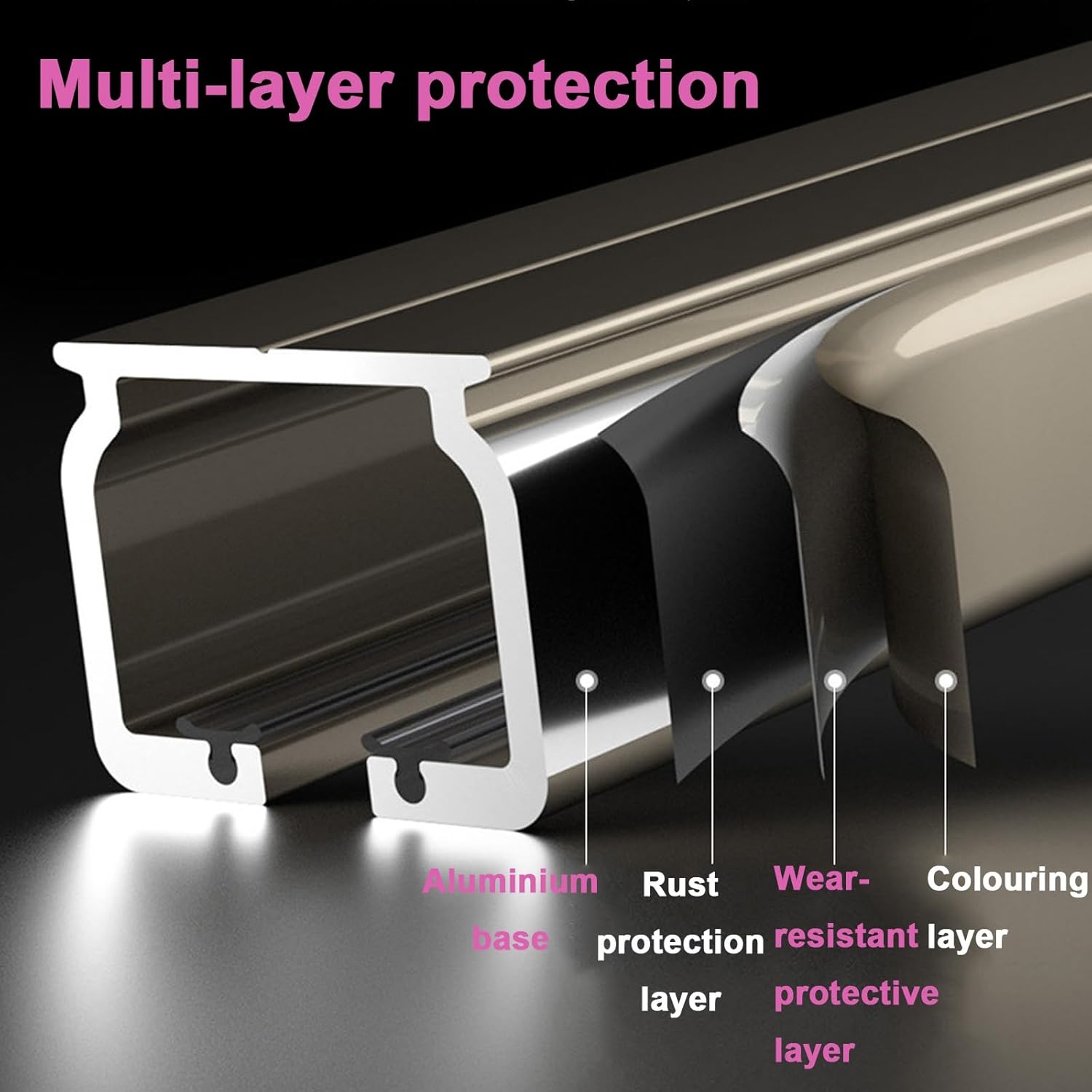 Adjustable 160cm Aluminum Curtain Track System for Ceiling with Wheel Hooks & Mounting Kit - White Curtain Rail Rod for Wall/Ceiling Installation (5.2ft)