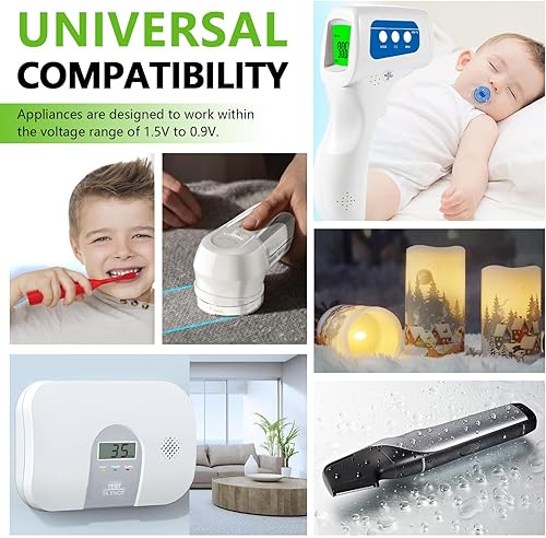 Miniatura 8 de JINTION Baterías recargables AA de 1.2 V NiMH 2000 mAh doble A batería recargable para dispositivos domésticos y de oficina, precargadas, baterías