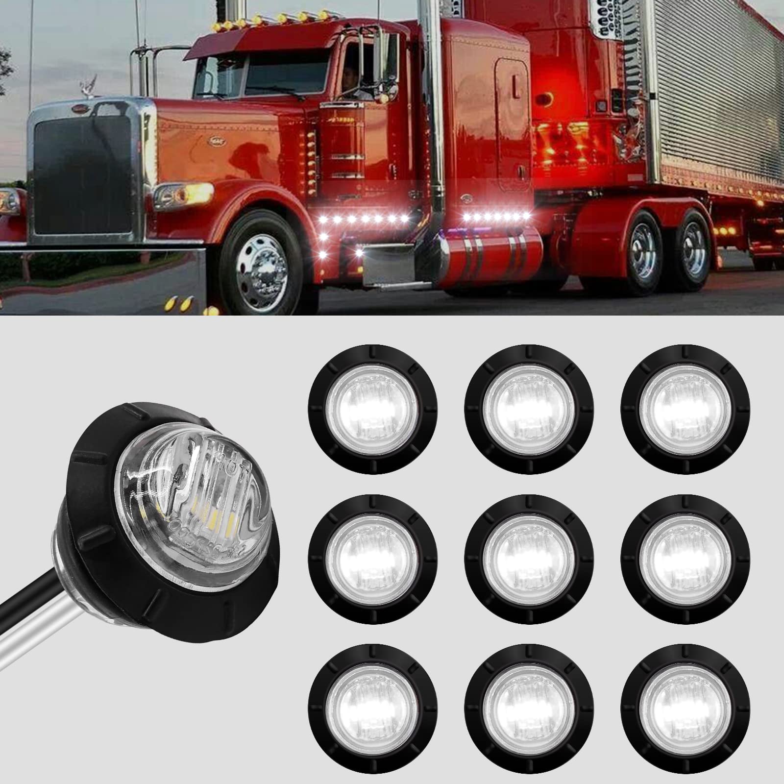 Feux Position Latérale LED EBTOOLS Ambre - Pour VW MK4, R32