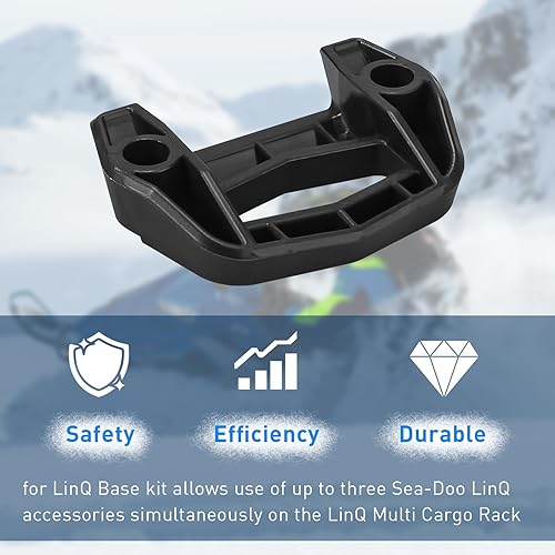 Miniatura 4 de ArrogantF Accesorios de base y hardware para Ski-Doo Linq, 860201806 Kit de base de carga compatible con todos los accesorios del sistema Linq,