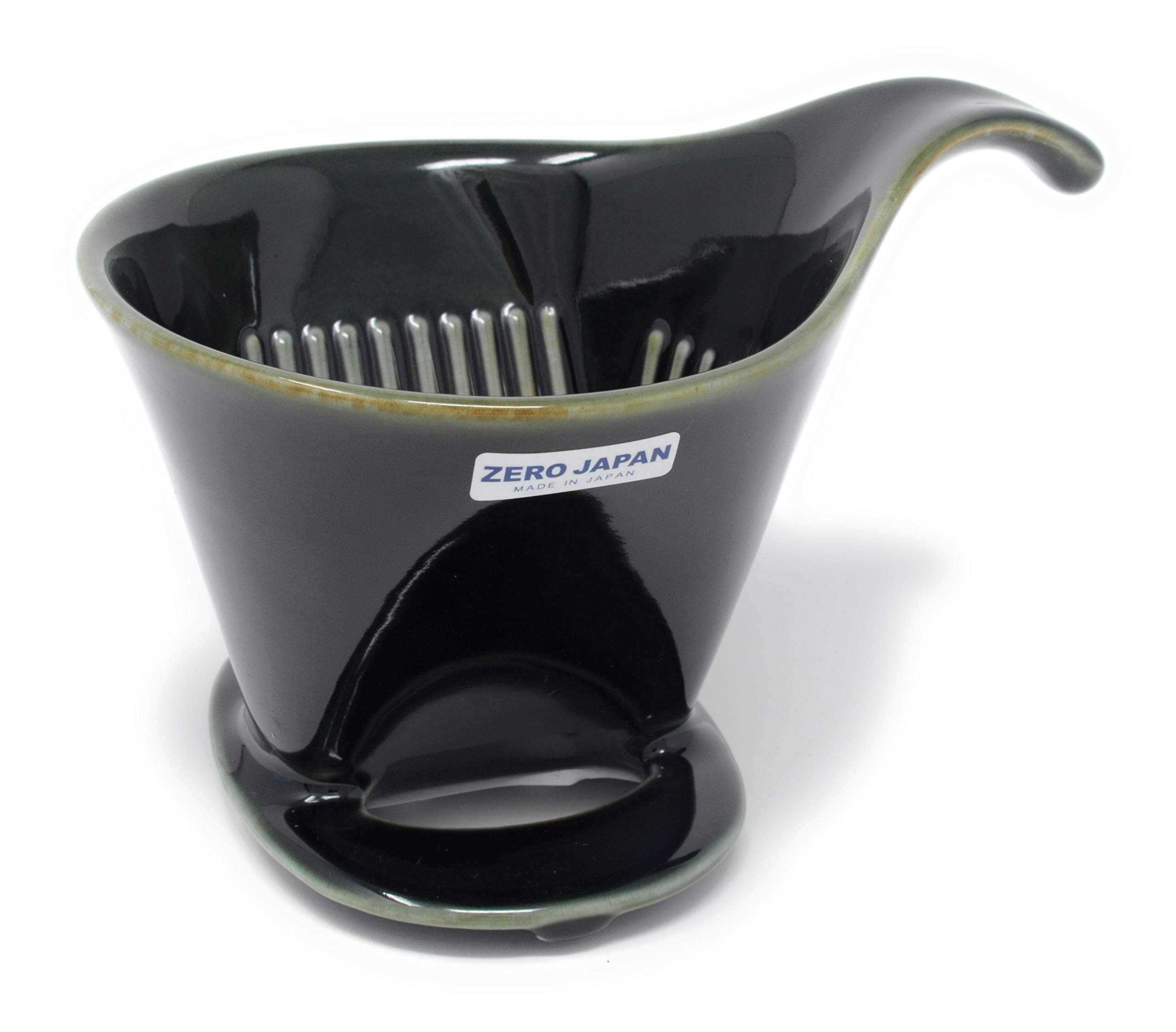ZERO JAPAN Bee House Ceramic Coffee Dripper - Large - Drip Cone Brewer Large Green BKK-15L AGN