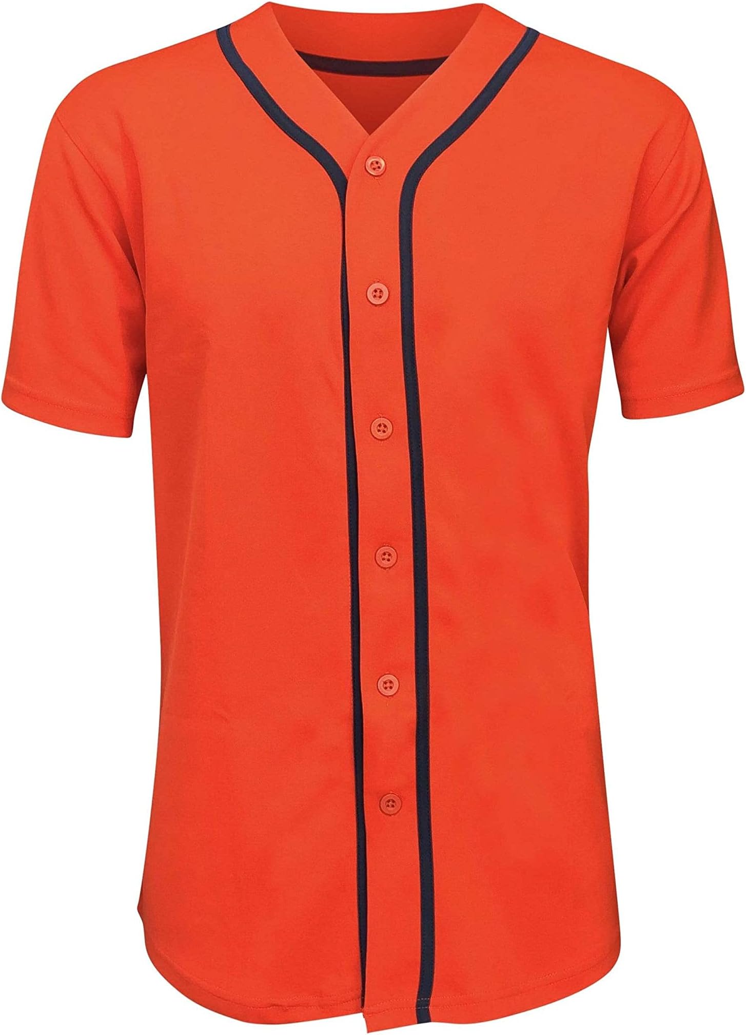 ILTEXAdult & Kids Baseball Jersey Plain Button Down T-Shirt Blank Team Sports Uniforms