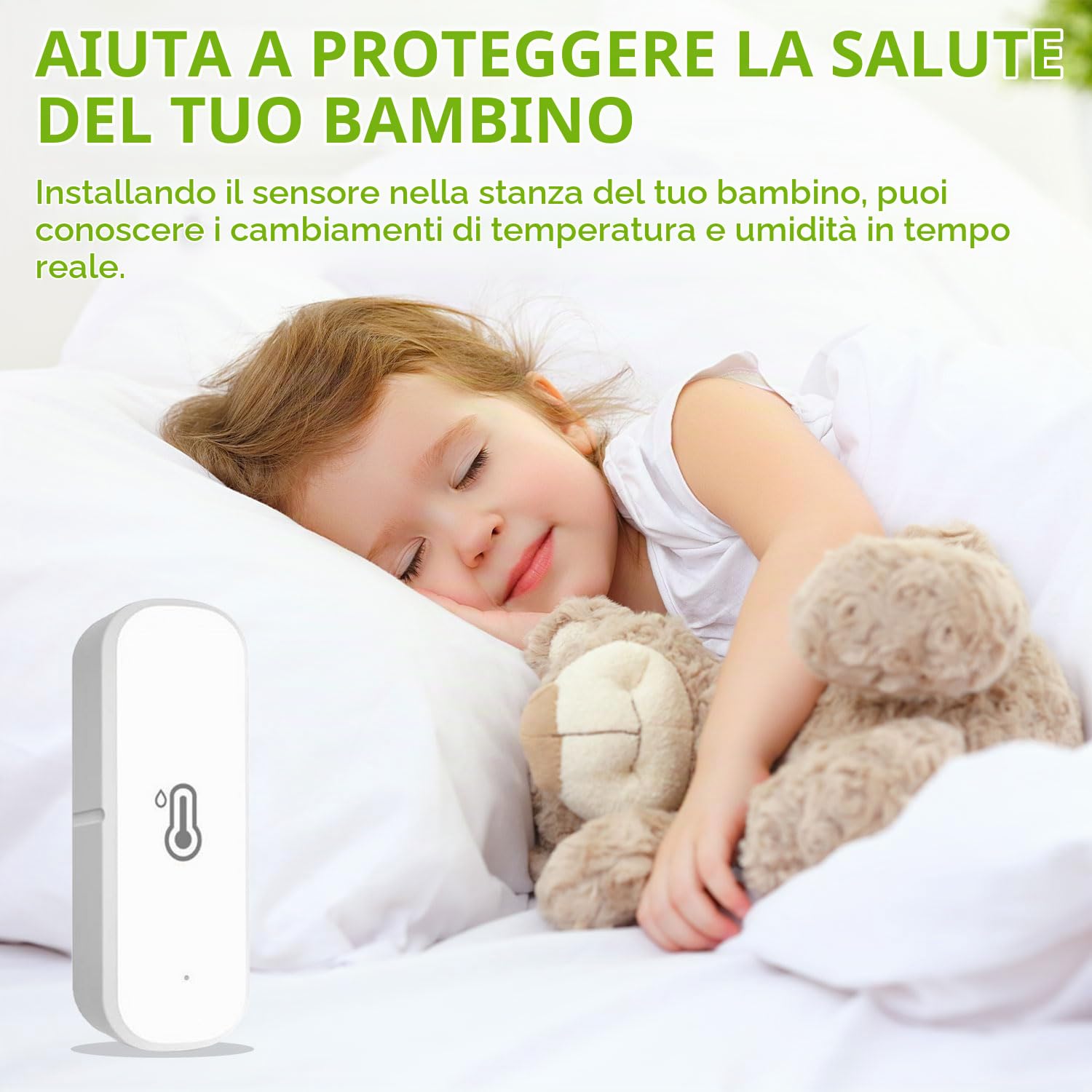 Termometro igrometro WiFi intelligente, sensore di temperatura e umidità per interni ed esterni, con monitoraggio tramite app remota compatibile Alexa/Google Assistant(4 Confezione)