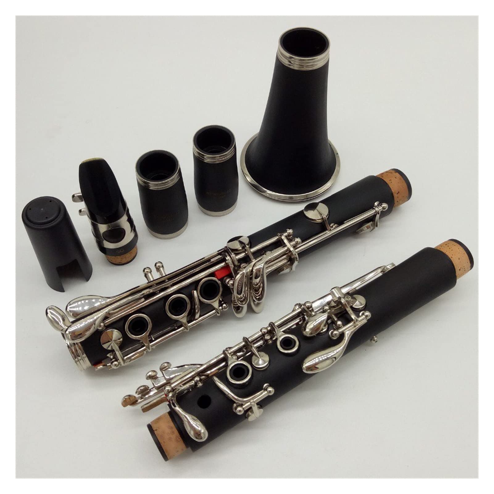 Clarinets BB Matte Abdominales Resina Bakelite Clarinet Boquilla 4C Incluida Caso + Reeds