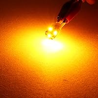 Vista 6 de PHINLION 194 foco LED amarillo ámbar súper brillante 168 2825 2827 T10 W5W miniatura focos LED de repuesto para luces de interior de coche, domo