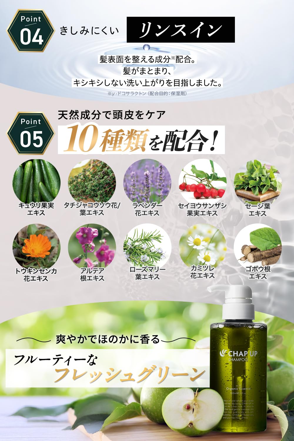 チャップアップ（CHAPUP） CUシャンプー 詰め替え 300mL 男性用