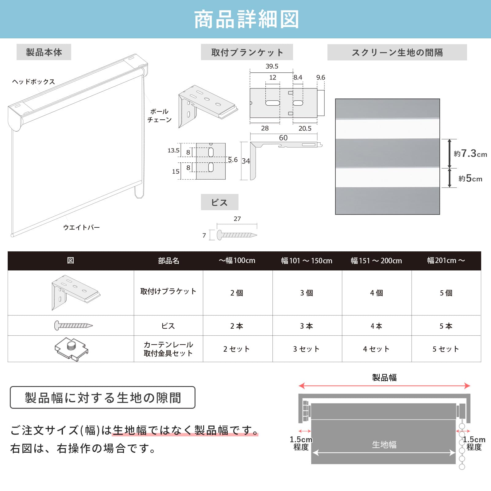Amazon｜グラムスタイル 調光ロールスクリーン 遮光 幅200cm 丈180cm