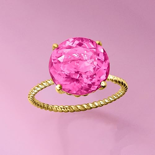 Miniatura 8 de Ross-Simons Gemstone Twist Rope Ring in 14kt Yellow Gold