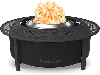 Solo Stove Tavolo Surround per braciere, grande | Rialzo per bracieri a legna Yukon, acciaio verniciato a polvere/Tessuto per esterni resistente ai raggi UV, dimensioni (h x d): 52 x 133,5 cm