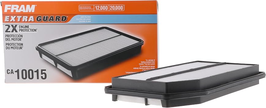 FRAM Extra Guard CA10015 Replacement Engine Air Filter for Select 2006-2014 Honda Ridgeline 3.5L Models, Provides Up to 12 Months or 12,000 Miles Filter Protection