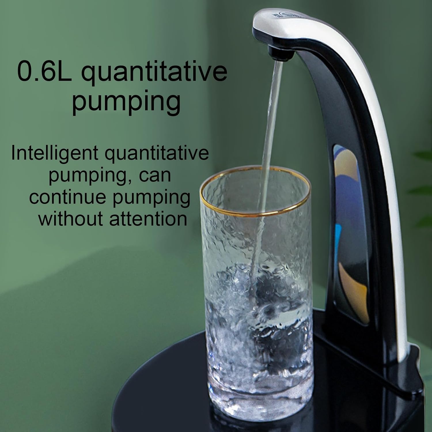 Kettle Dispenser, Touch Switch, Clinking Water, 0.6L Quantitative Water, USB Rechargeable Battery