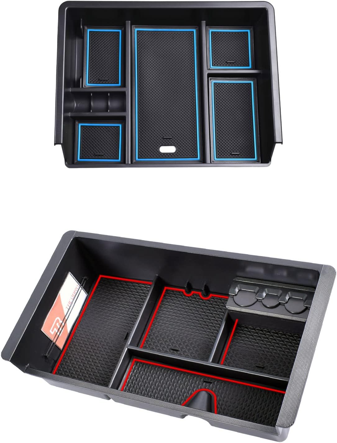 Center Console Organizer Compatible with 2014-2019 GMC Sierra/Chevy Silverado Accessories