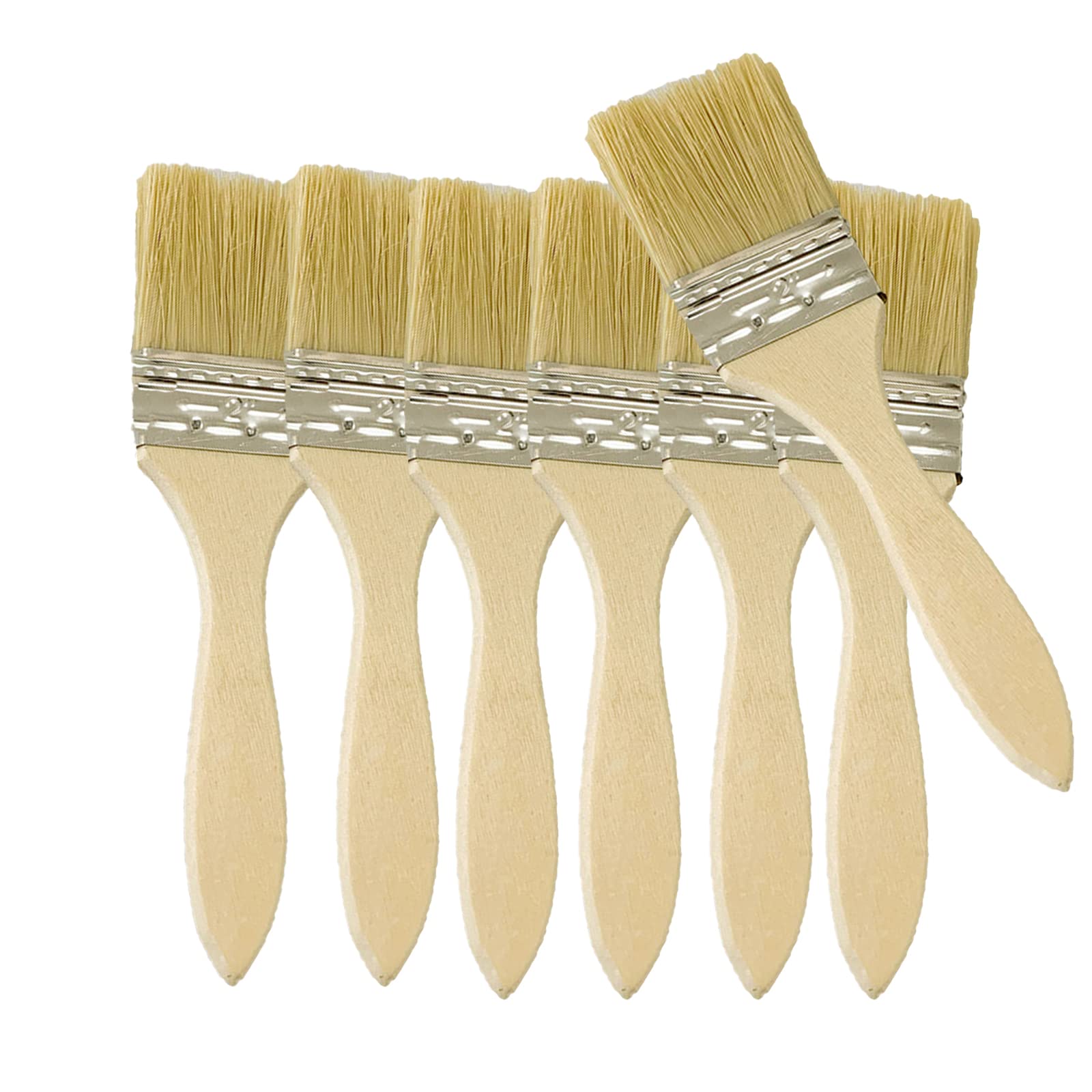Chip Paint Brushes (20 Pack) - 2 inch Sizes - Professional Wooden Handle Paintbrush Set for Paint, Stains, Varnishes, Glues and Home DIY