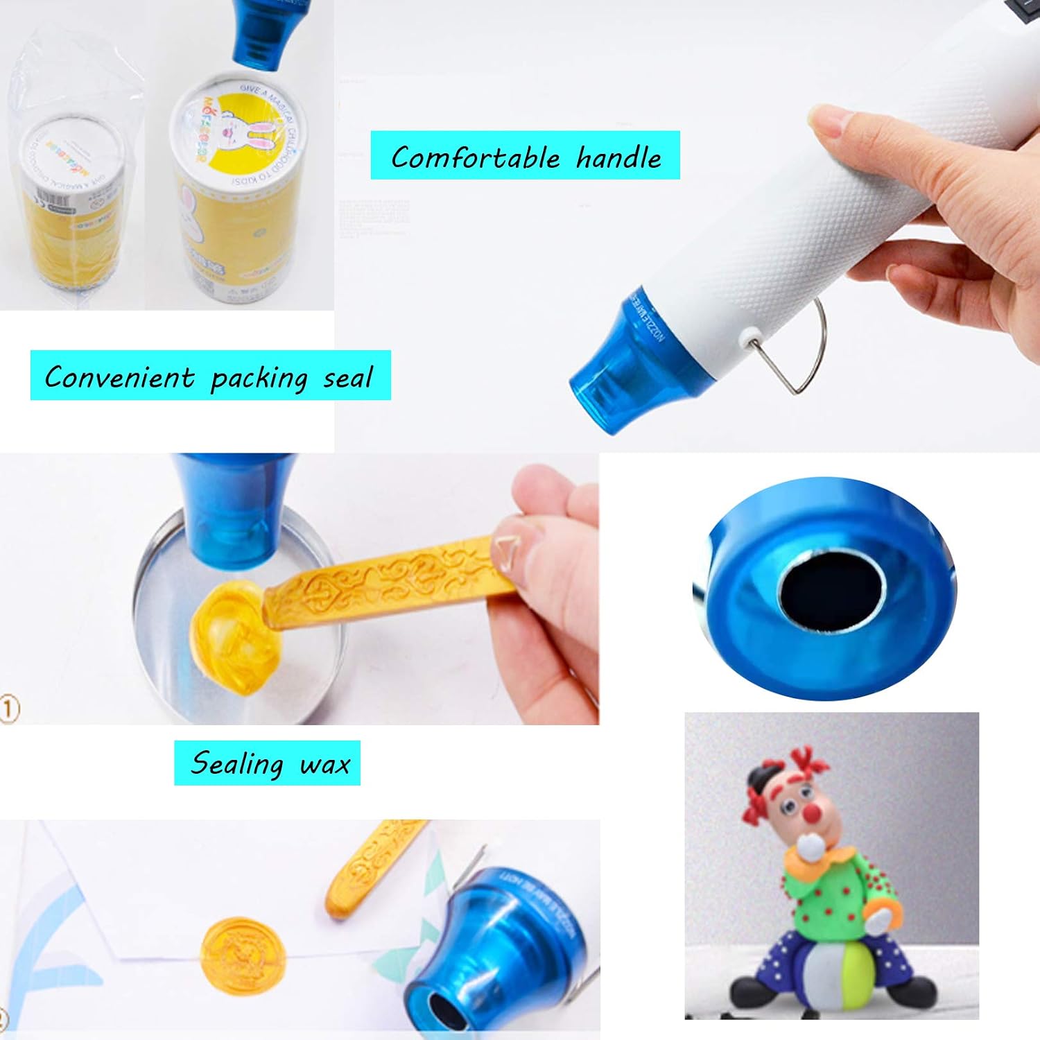Markeny Bubble Removing Tool for Epoxy Resin and Acrylic Art,Portable Bubble Buster Tool for DIY Acrylic Resin Cups to Remove Air Bubbles, White