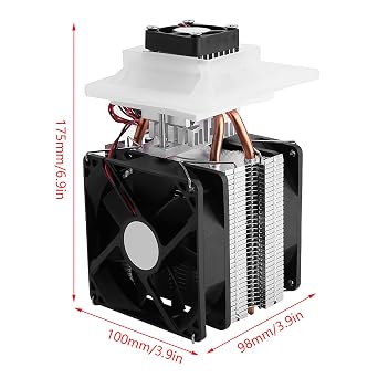 12V Semiconductor Refrigeration System, Thermoelectric Peltier Air Cooling Dehumidification with Fast Cooling