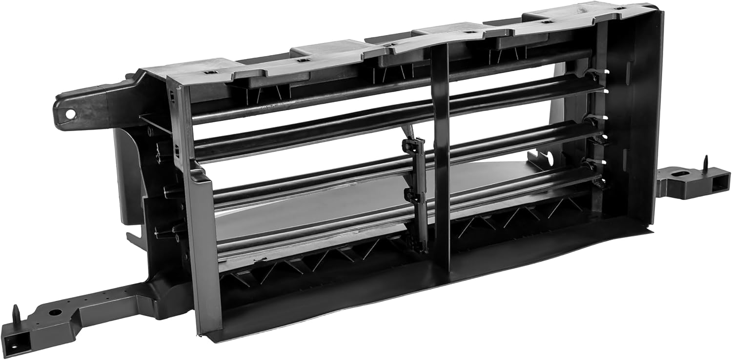 HECASA Radiator Active Grille Shutter Compatible with 2021-2025 Ford F150 Replacement for ML3Z-8475-B ML3Z8475B Black Plastic Active Radiator Grille w/o Actuator/Controller/Motor