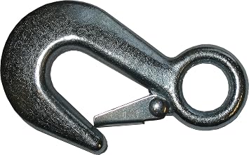 2 Inch Wide Replacement Boat Winch Strap, Boat Hook On One End, 10 Inch Safety Strap with A Forged Snap Hook, 1 Inch Loop On Opposite End for Attachment to Winch, 1333 lb WLL (16 Feet.)