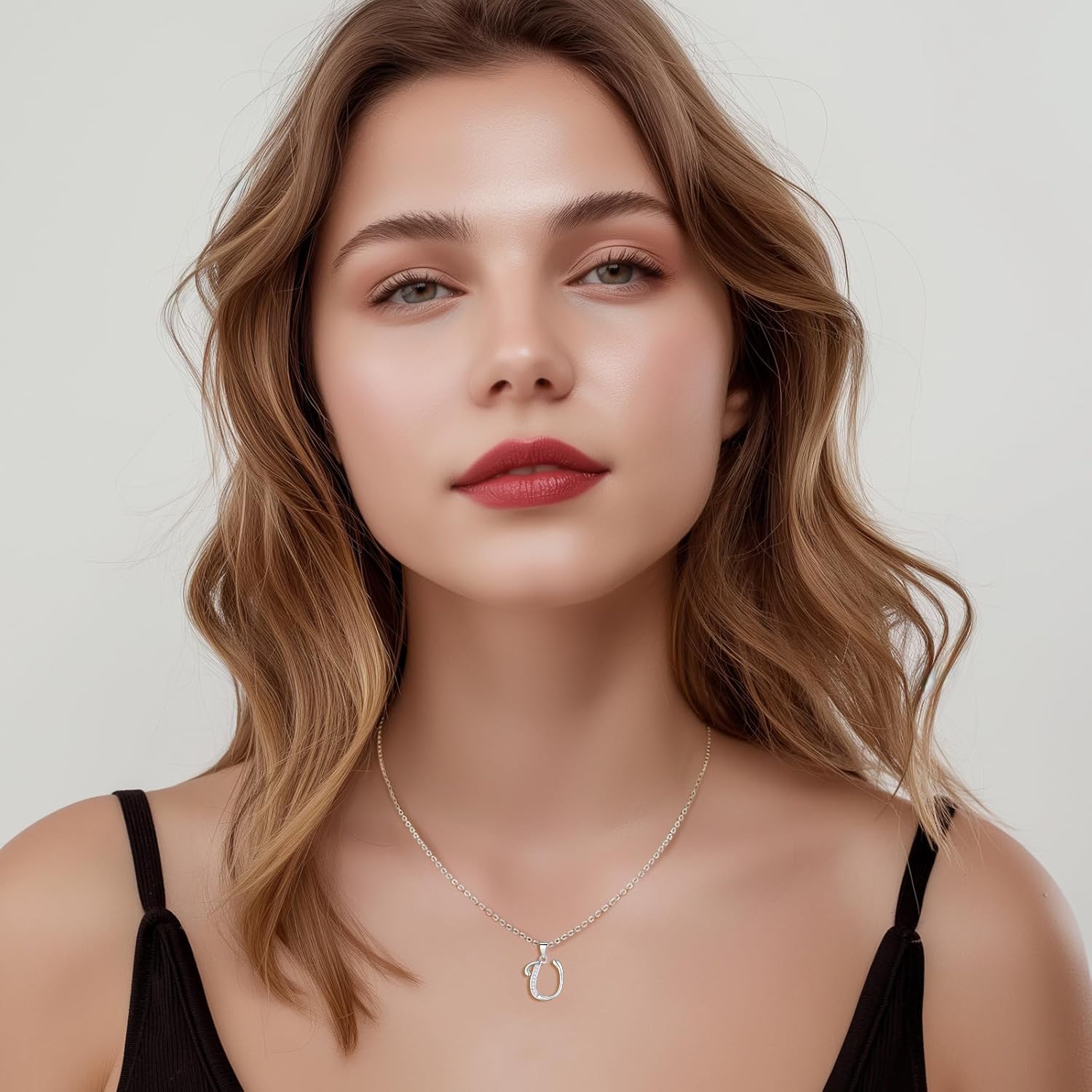 VIKI LYNN Initial Necklace for Women Letter pendant Necklace A to Z with Cubic Zirconia Silver or Gold Letter Charm Necklace Anniversary, Birthday, Graduation Gift for Women, Mom, Her - Image 2