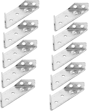 Stainless Steel Corner 10 Pcs for Shelves Corner Connector Right Angle