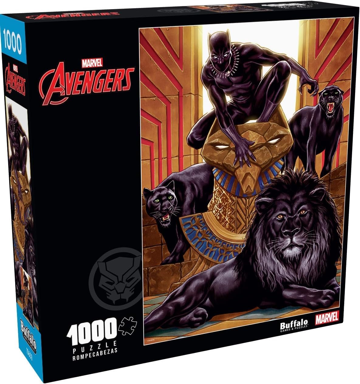 Buffalo Games - Marvel - Black Panther (Vol. 6) #1 Variant - 1000 Piece Jigsaw Puzzle for Adults -Challenging Puzzle Perfect for Game Nights - Finished Size is 26.75 x 19.75 – Precision-Cut Pieces