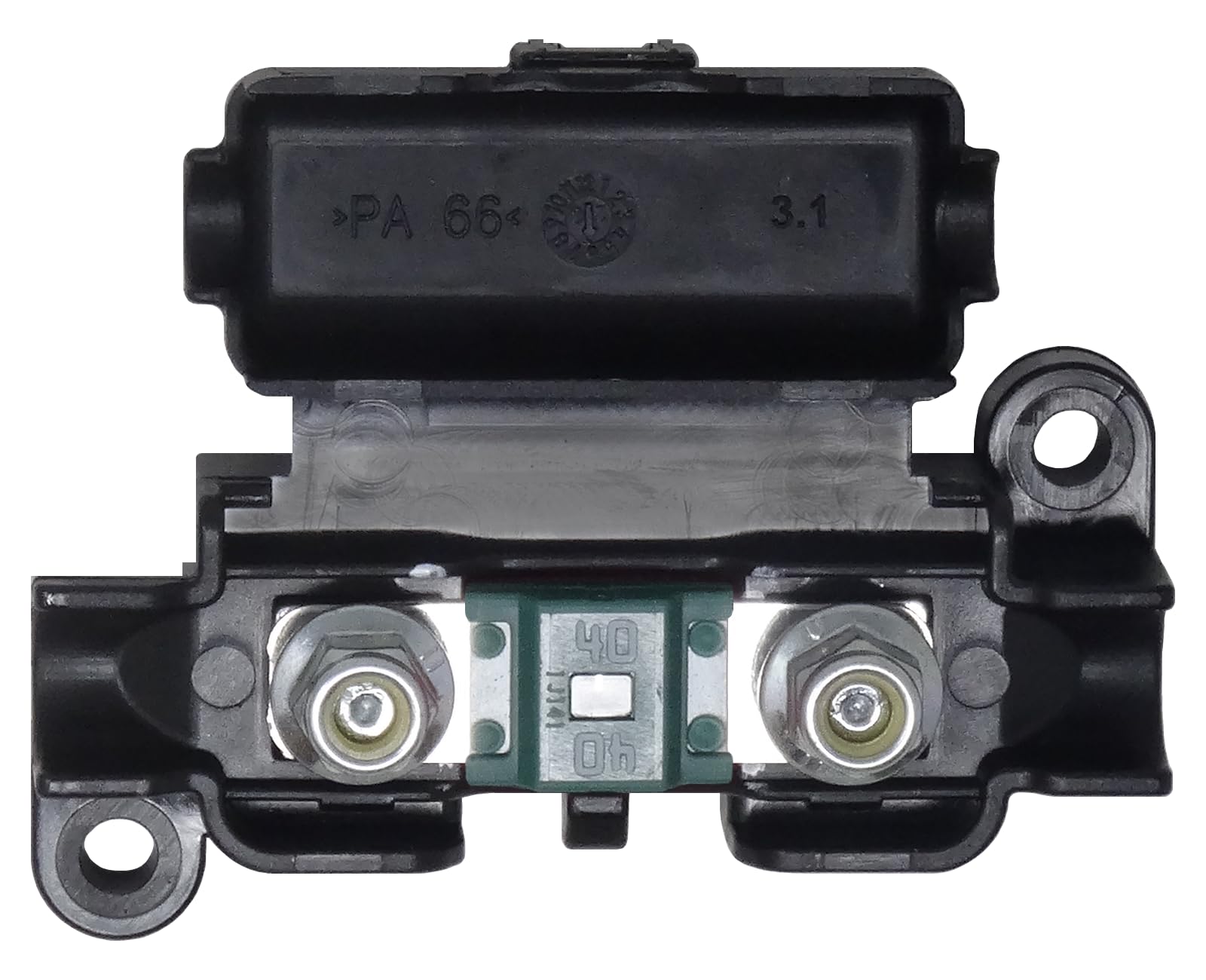 MIDI Link In-Line Fuse Holder with MIDI Link Fuse – Heavy-Duty Protection, Heat & Chemical Resistant, Color-Coded with Amperage Markings, Stainless Steel M5 Hardware, ISO 8820-5 Compliant (40A)