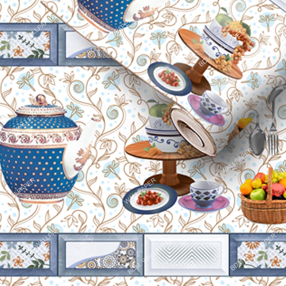 BDM WALLPAPER Sticker Wallpaper Rolls for Home Decoration Wall Sticker for Kitchen Home Decor self Adhesive Sticker Standard Size Kitchen Accessories (B0CGF2NPV7) Amazon Price History, Amazon Price Tracker