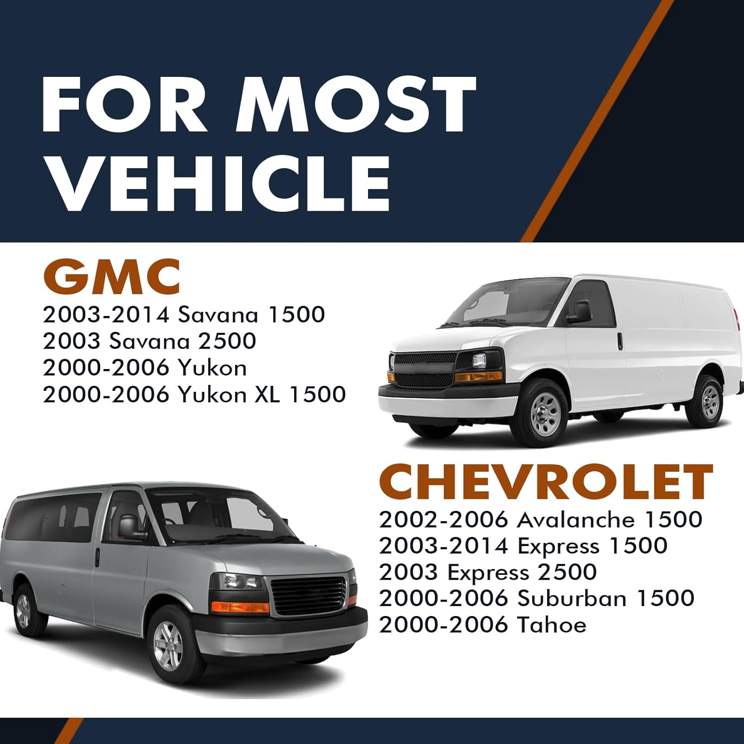 PM Auto Pair of 2 Front Shock Absorber For 2000-2006 Chevrolet Tahoe