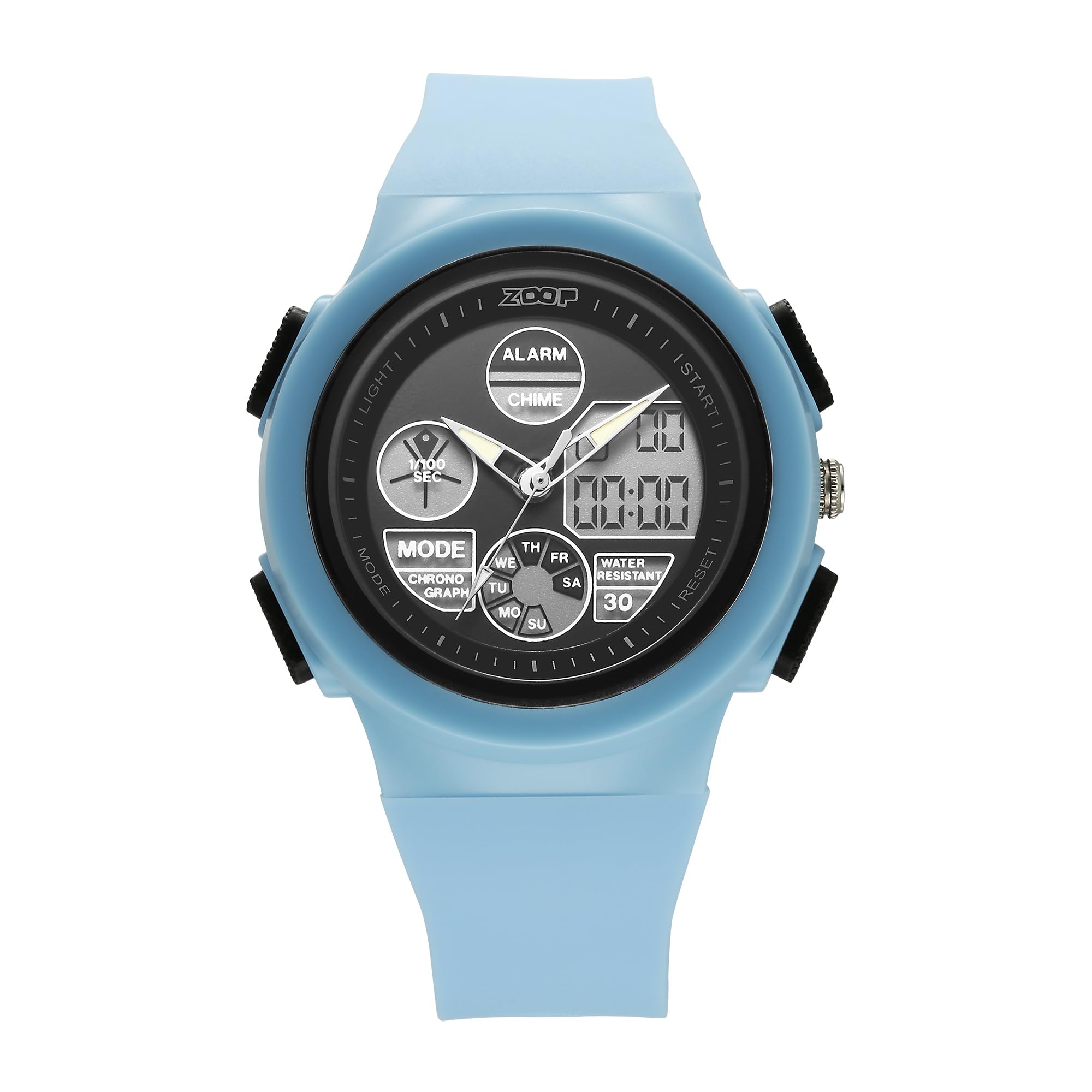 Zoop by Titan AnaDigi Quartz Digital Black Dial with Blue Plastic Strap Watch for Kids (B0D7Q37JQ1) Amazon Price History, Amazon Price Tracker