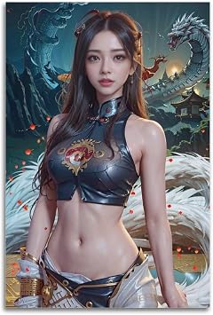 Hot Woman Poster Beautiful Sexy Girl Poster Decorative Painting Canvas Wall & Art Picture Print Modern Family Bedroom Decor 12x18inch30x45cm