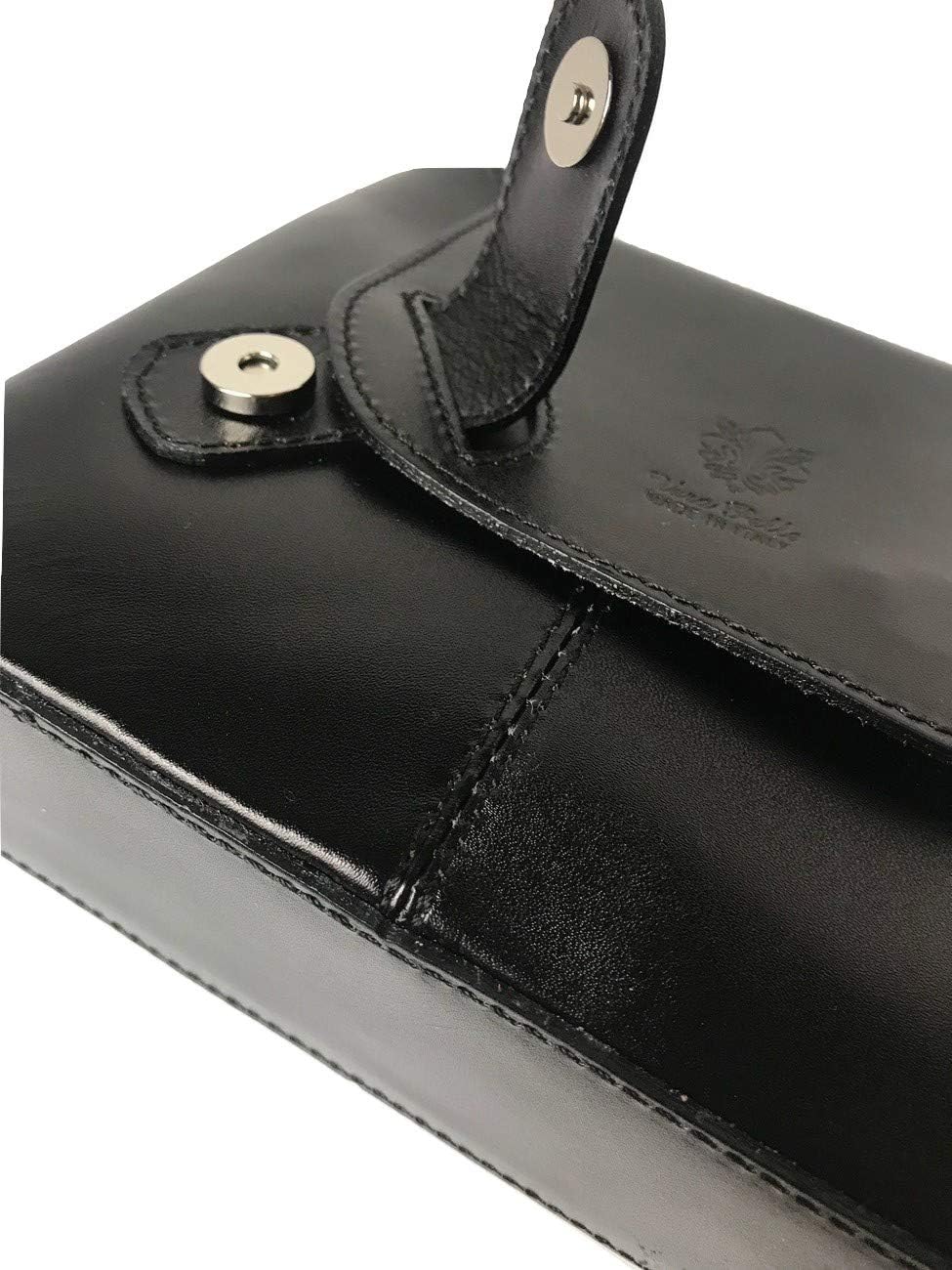 Isabella Crossbody Bag – Small to Medium Structured Italian Leather Purse with Adjustable Strap & Zipper Pockets - Image 5