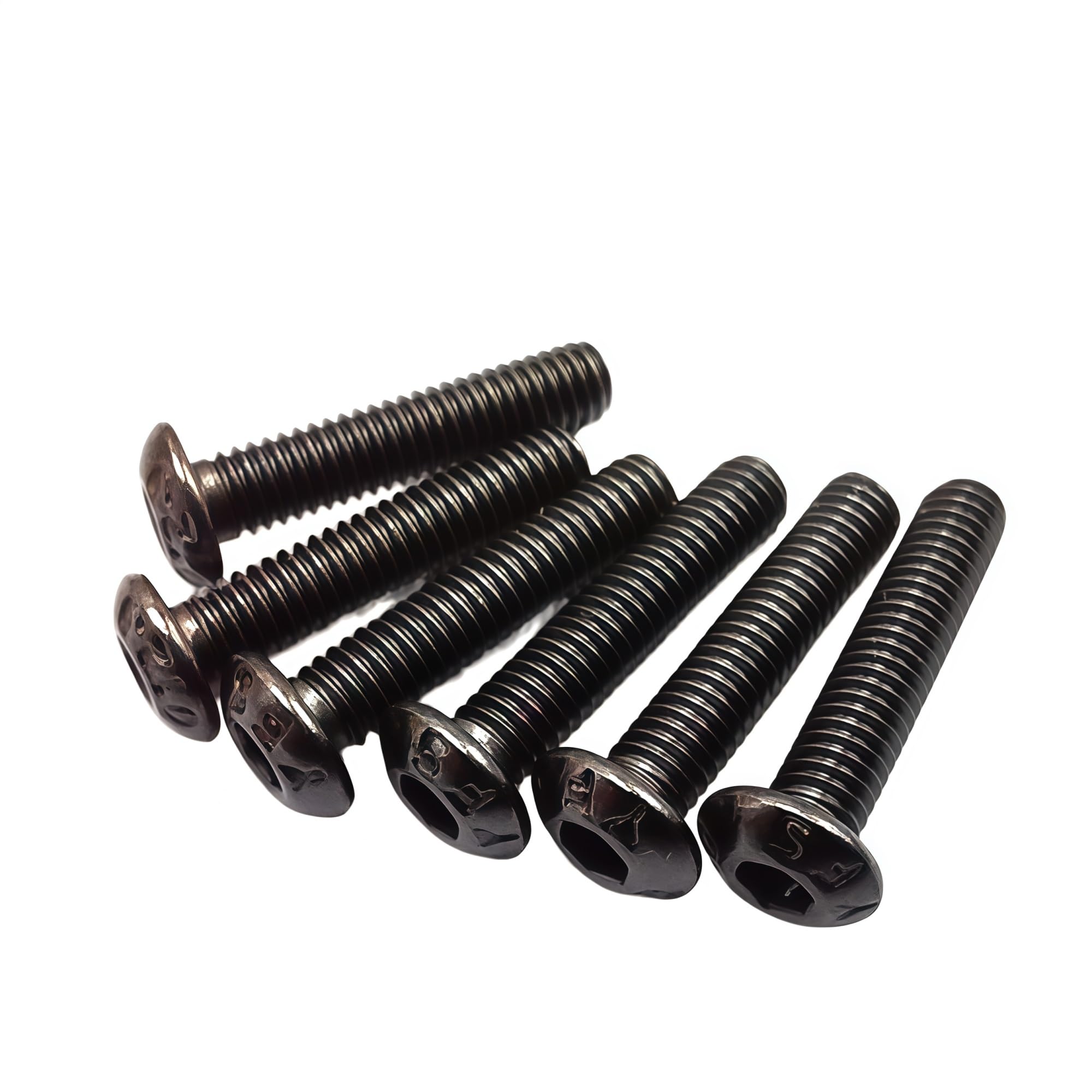 Halbrundkopfschraube mit Innensechskant der Klasse 12.9, Standardbefestigungen legiertem Stahl SCM435H, A067 ﻿(Titaniu plating,M3x12-200 PCS)