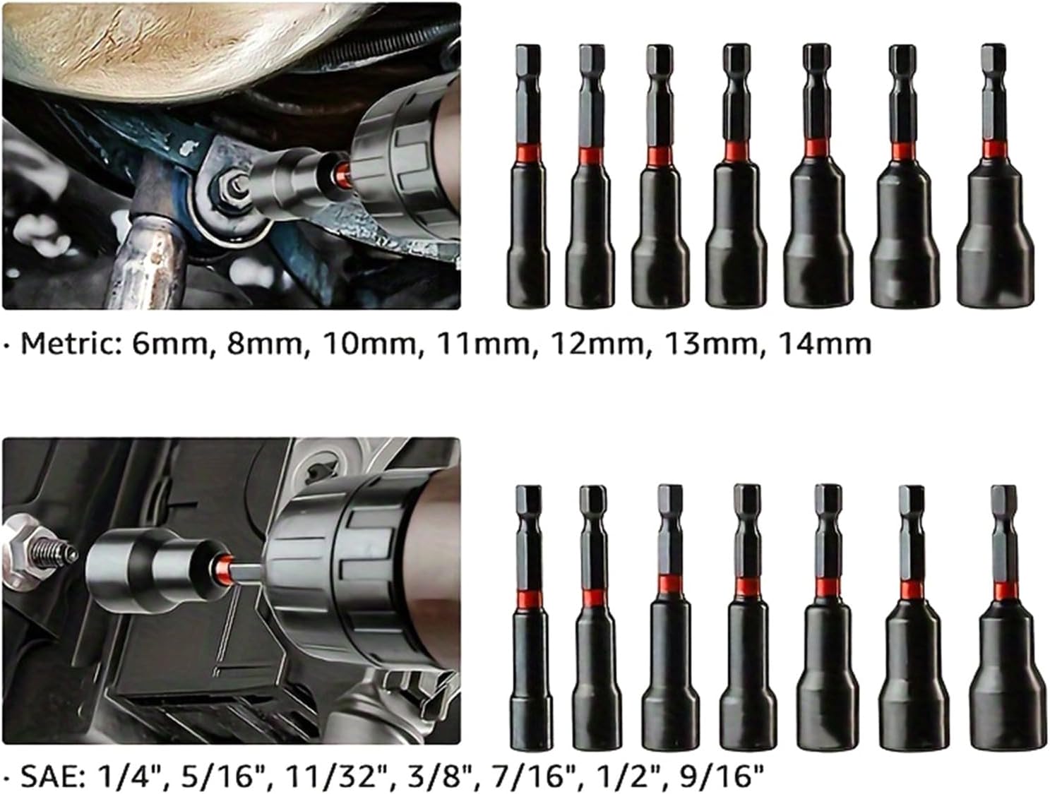 Nut Driver Set Drills Tip Socket Adapters Labor Saving Tool For Various Home Improvement Project Set