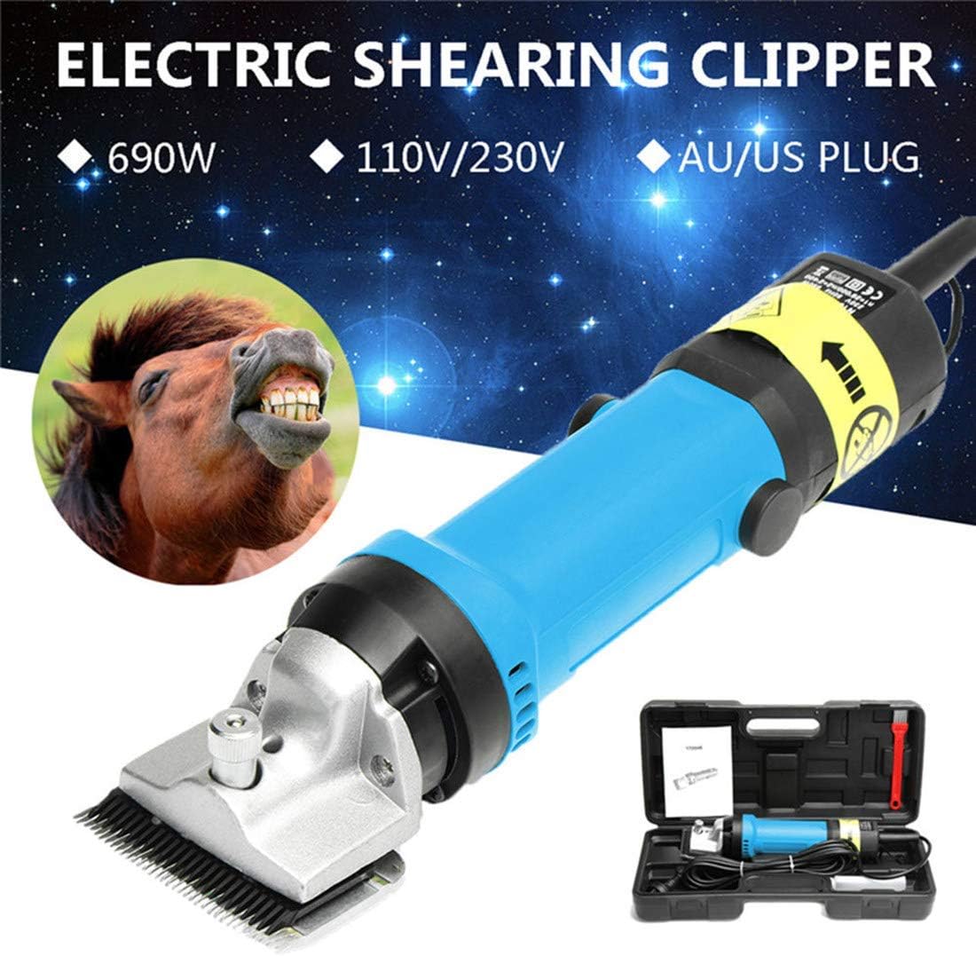 Horse Clippers Professional Electric Goat Shears Portable Alpaca Camels Horse Shears 690W & 6 Speeds