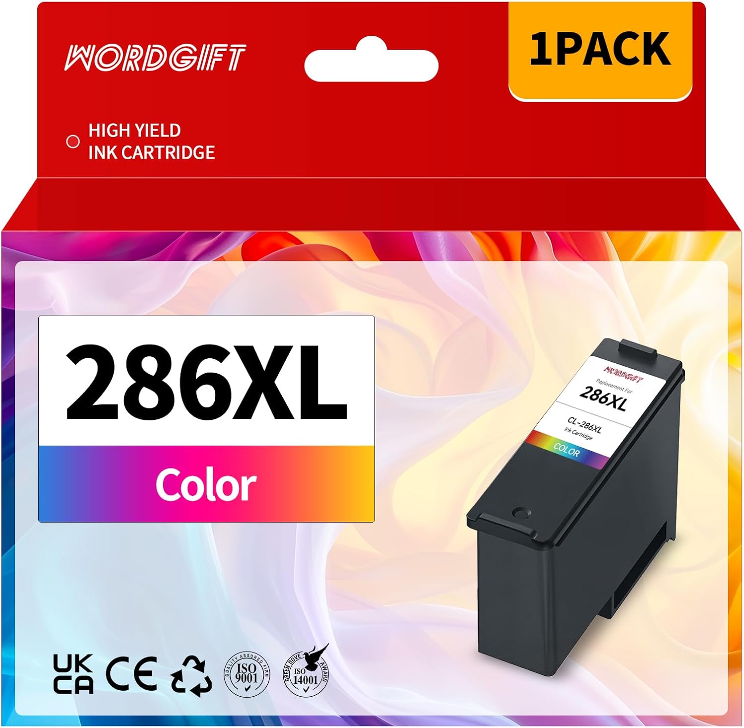 High-Yield CL-286XL Tri-Color Ink Cartridge Compatible with Canon PIXMA TS7720 TS7722 TR7820 Series Printers Extra High-Capacity (Color 500 Pages)