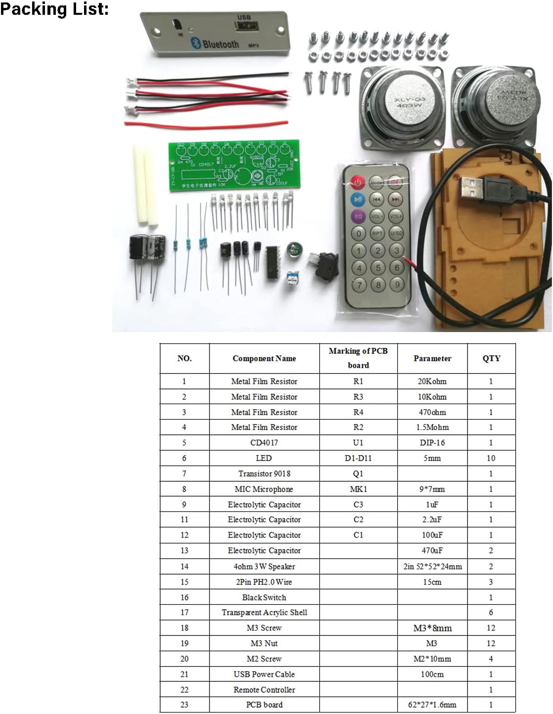 Bluetooth Speaker Soldering Practice Kit - DIY Electronics Kit with High - Fidelity Sound for Hobbyists and Learners - Image 3