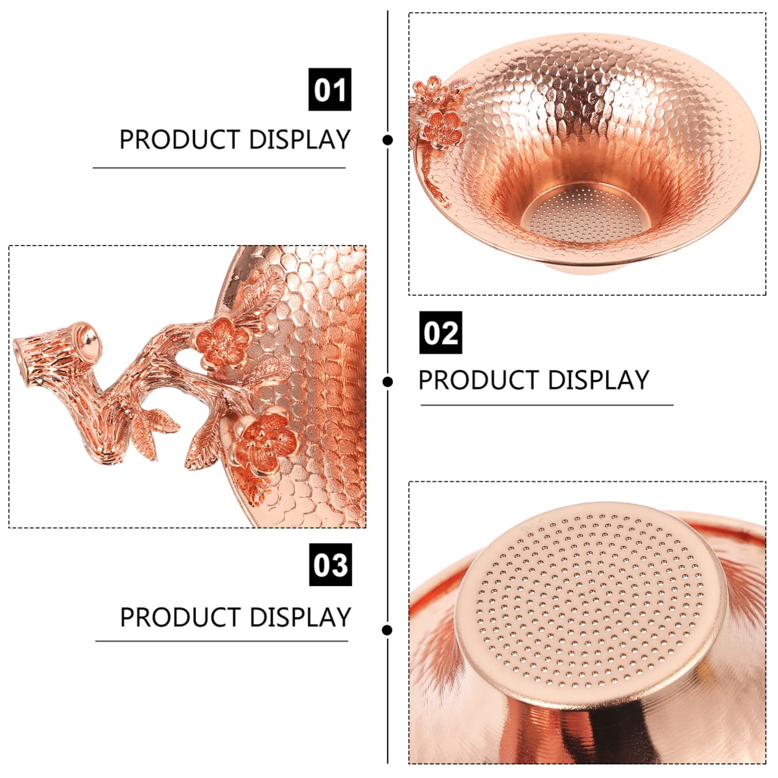 VOSAREA 3pièces Infuseur à Thé Filtre Thé Blossom Réutilisable Et Élégant Pour Infusion