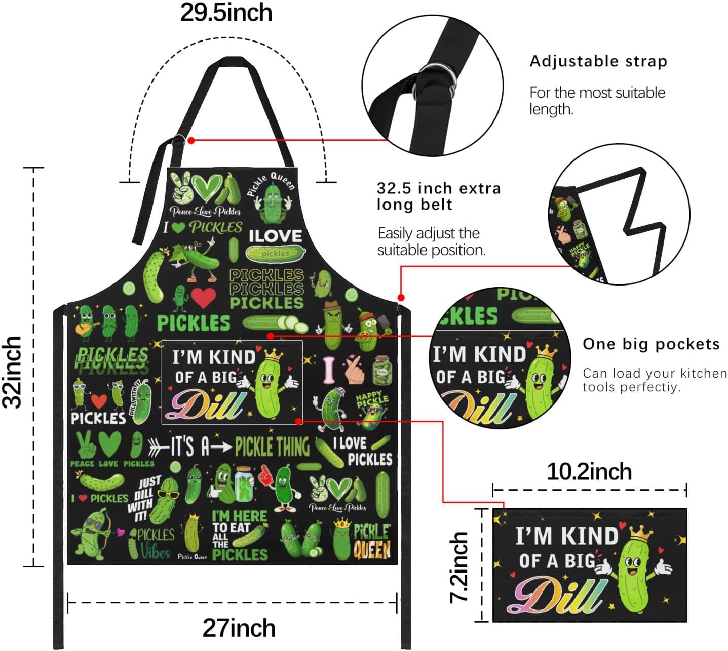 Queen Hero Kitchen Chef Aprons for Women with Pockets-Cute Floral Vintage Design Baking&Cooking Apron,Kitchen Bakers Gifts image 3