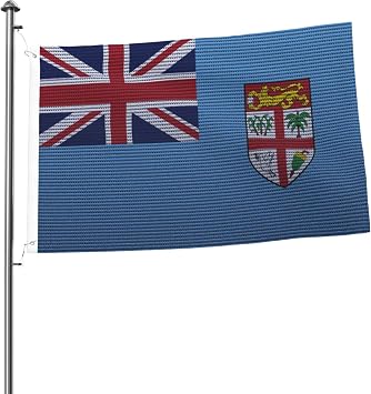 Flag Of Fiji Knitting Effect Flags for Outside 2x3 Ft Double Sided Durable Flag for Home Yard Patio Lawn Decorative Banner