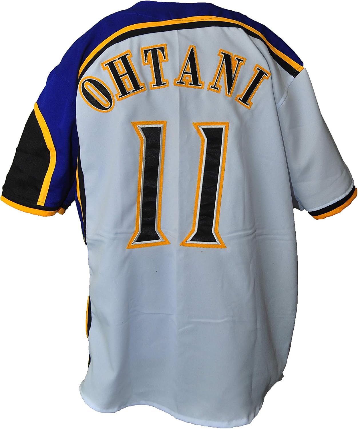 Shohei Otani 11 Hokkaido Nippon-Ham Fighters Button Down White Baseball Jersey with Patch Novelty Item