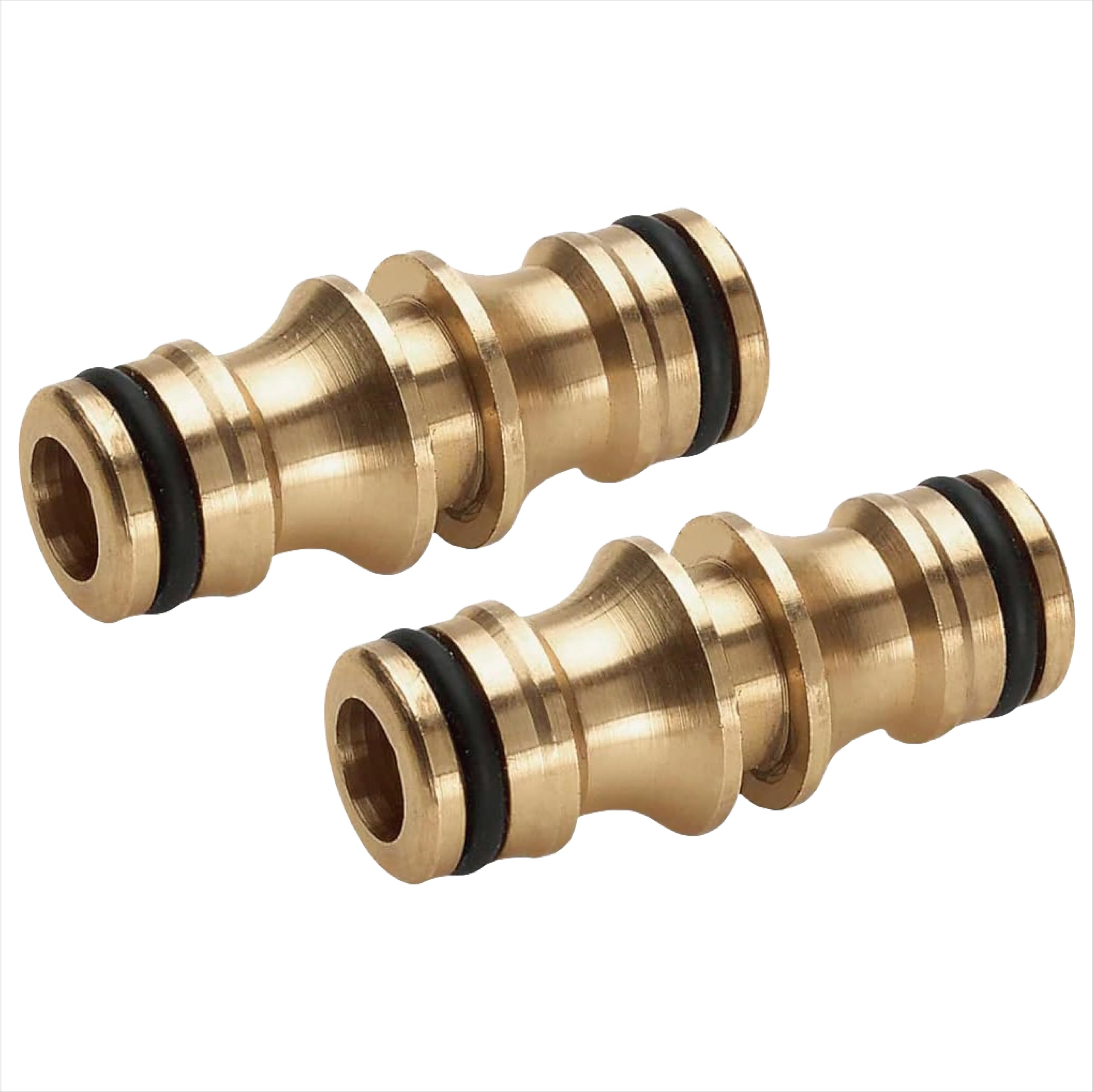 Brass Double Male Hose Connectors, Hose End Connectors, Garden Hose Connector Extender, Used to Connect Hoses and Garden Irrigation （Double Male Hose End Fitting）