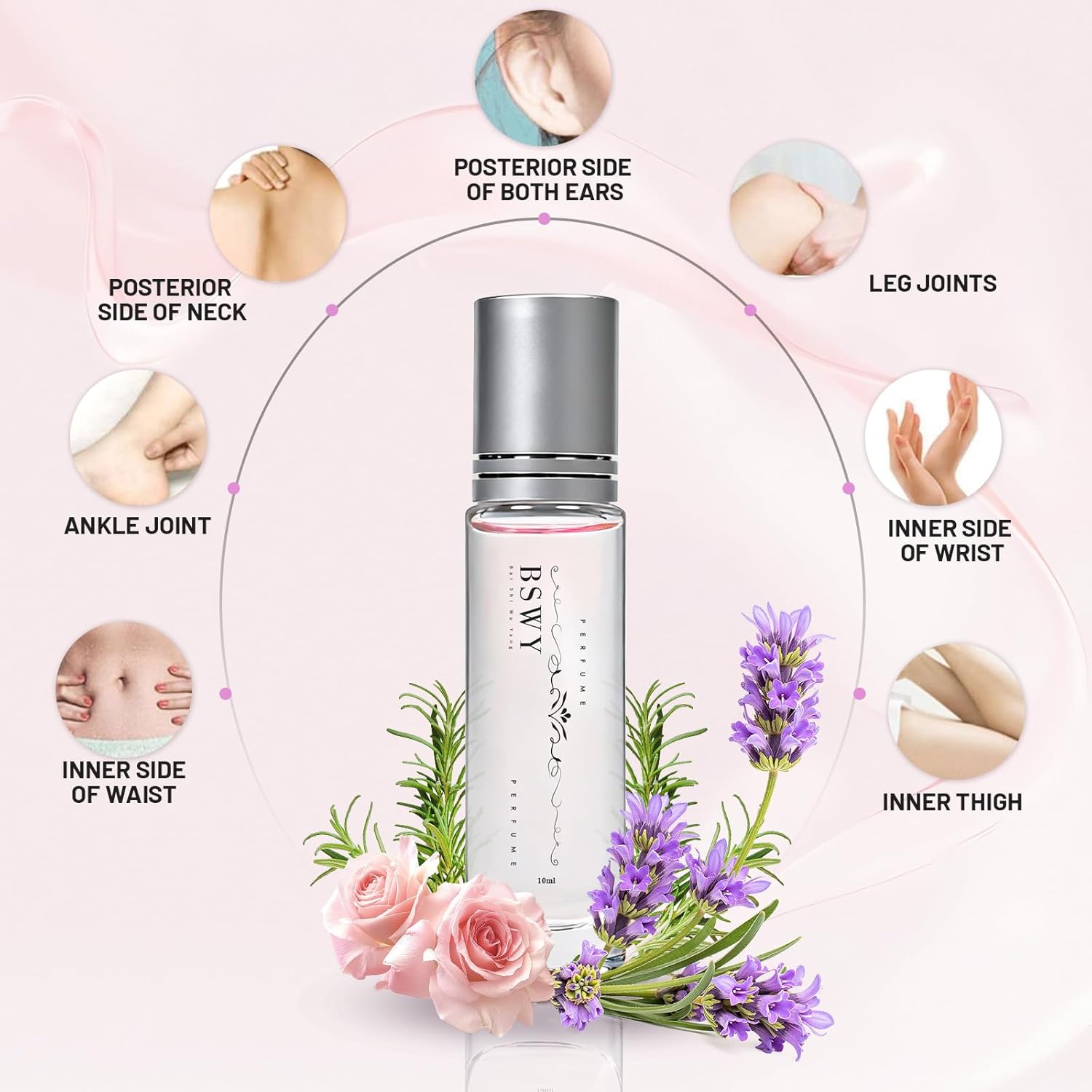 Rose Perfume for Women, Alcohol Free Perfume Oil Roll On- Natural Rose Aromatic Fragrance - Perfect for Everyone -10ml Roller - 2PCS - Image 3