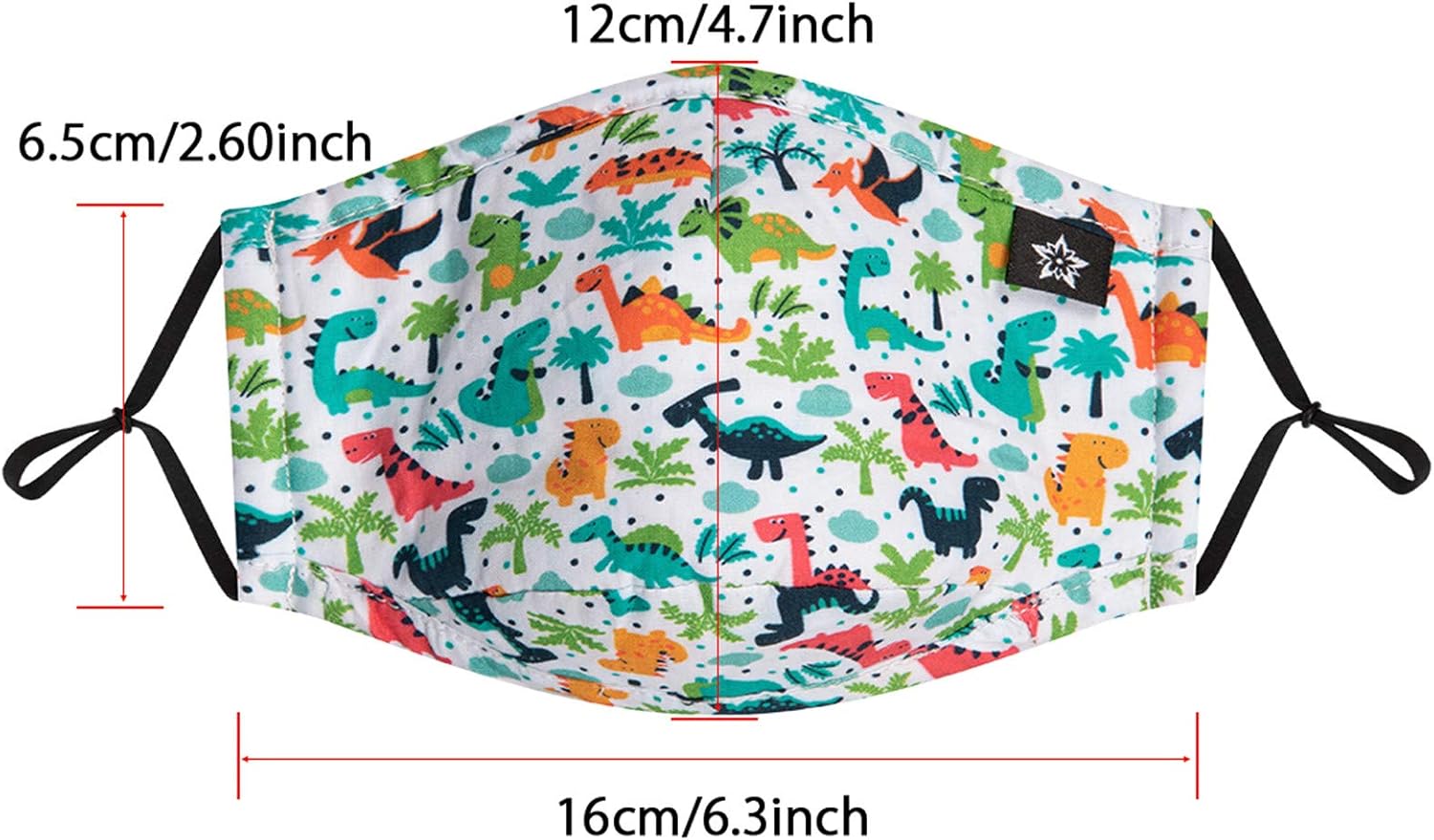 RCL 5 Pack Kid Face Cotton Accessories Washable and Reusable Cover Fashion Cloth Comfort with Mouth for Boys Girls Cute