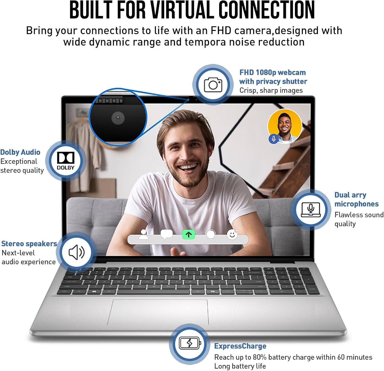 Dell 16 Laptop Touchscreen Computer, 16" FHD+ Touch Screen Business Laptop PC, Intel 10-Core 7 (>i7-1355U), Windows 11 Pro, 32GB DDR5 1TB SSD, Backlit Keyboard 10-Key,Fingerprint,Wi-Fi 6E