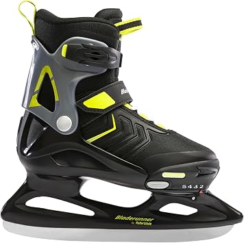Bladerunner Ice من Rollerblade Micro Ice XT ، جونيور ، قابل للتعديل ، أسود وجير ، تزلج على الجليد
