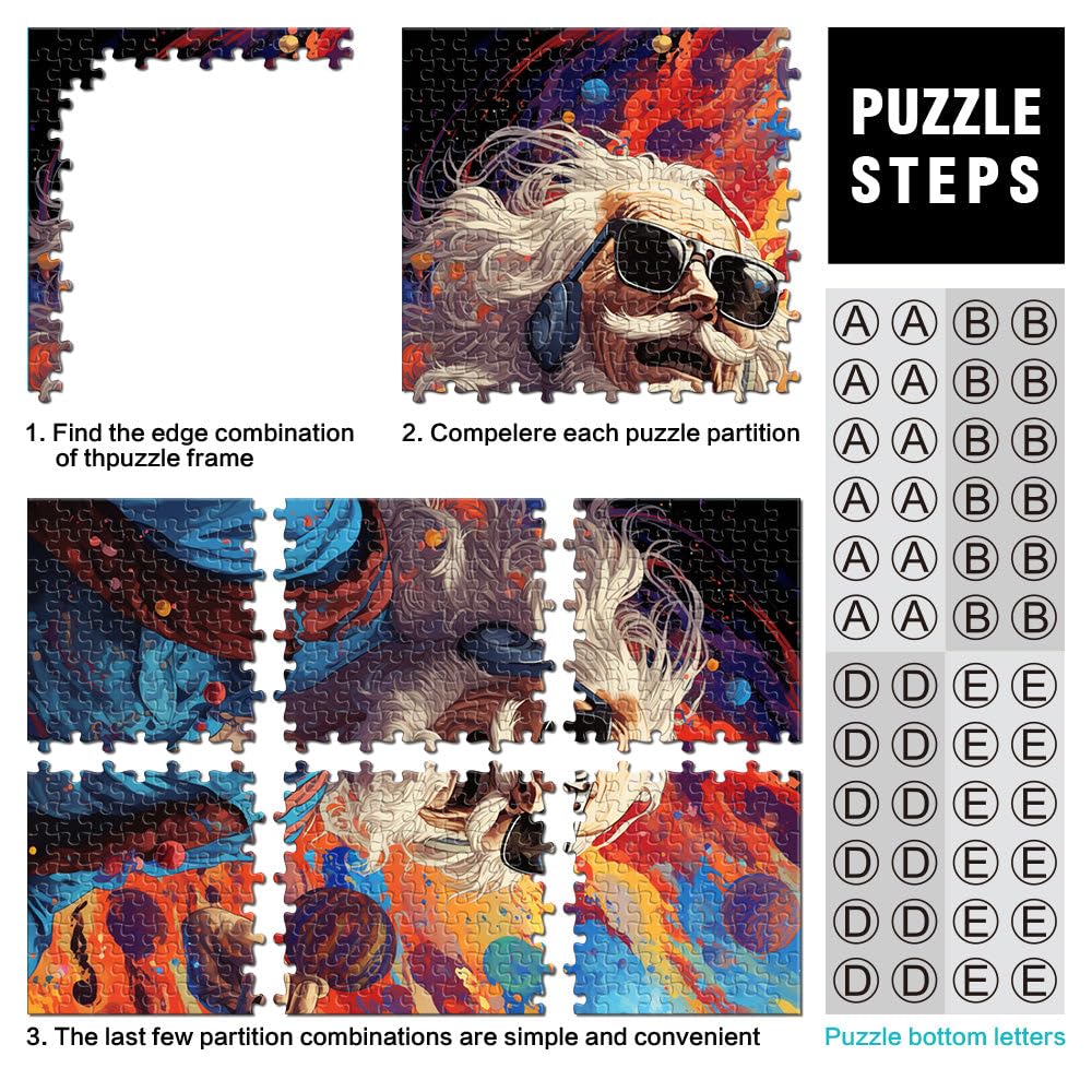 Puzzle per adulti Bambini divertimento per anziani puzzle per adulti 2000 pezzi 70 x 100 cm grigio Card Puzzle adulti e bambini sfida educativa