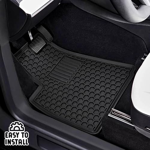 Miniatura 7 de Alfombrillas para Volvo XC90 2016-2024 3Row All Weather 5items Rubber Set Negro Antideslizante