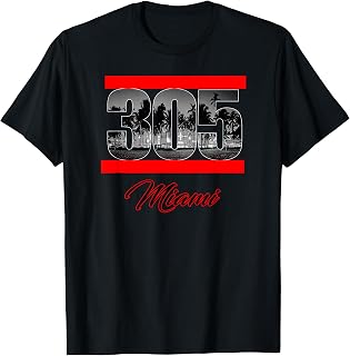 Miami Dade County South Florida 305 South Beach Design T-Shirt