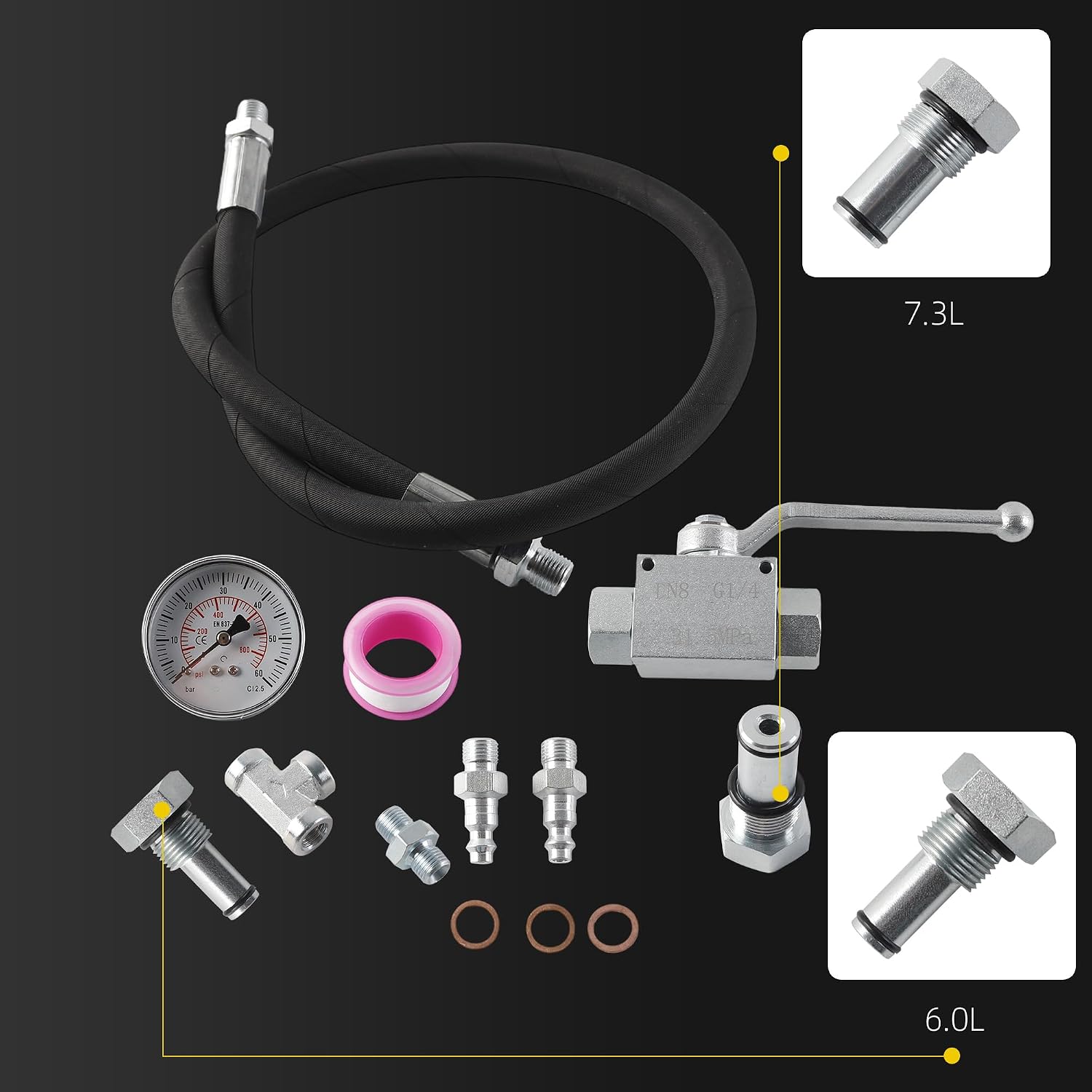 Dasbecan High Pressure Oil System IPR Air Test Tool Special KIT