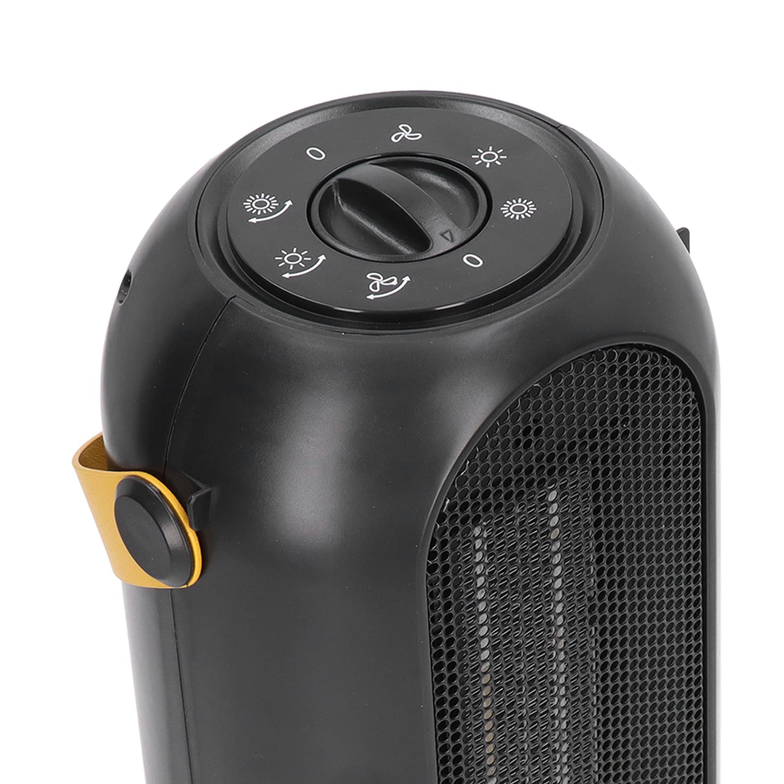 Fdit Stufa Elettrica Oscillante, Termoventilatore Portatile con (Spina | Riscaldamento Rapido 1200W, ABS e PU, Spegnimento Auto Anti-ribaltamento e Surriscaldamento, Silenzioso per Camera e Ufficio