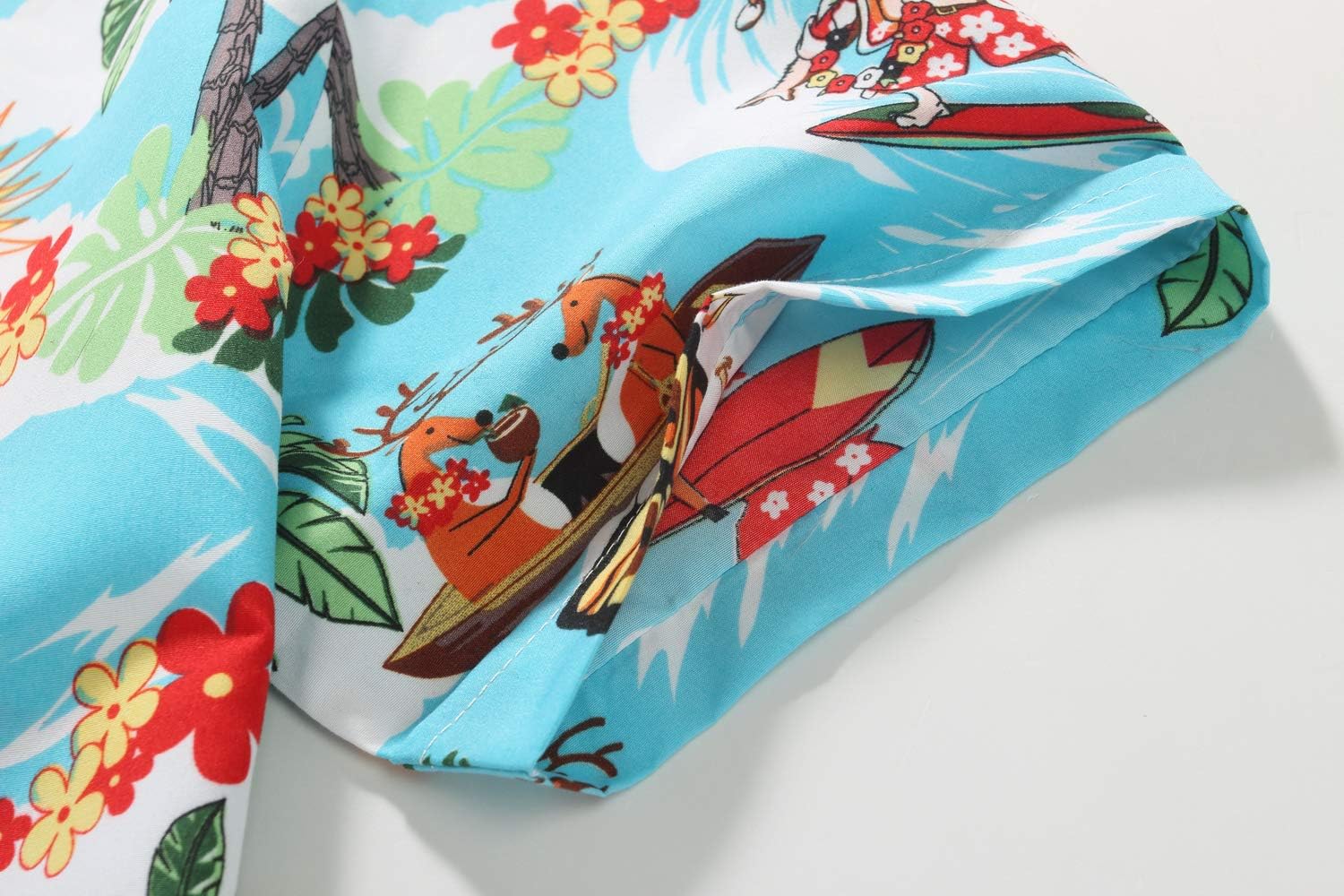 SSLR Men's Santa Claus Party Tropical Ugly Hawaiian Christmas Shirts - Image 5